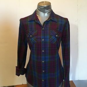 Plaid button up shirt